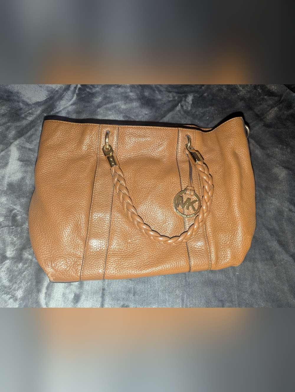 MICHAEL KORS Naomi Leather Tote with Braided Handles - Picture 2 of 16